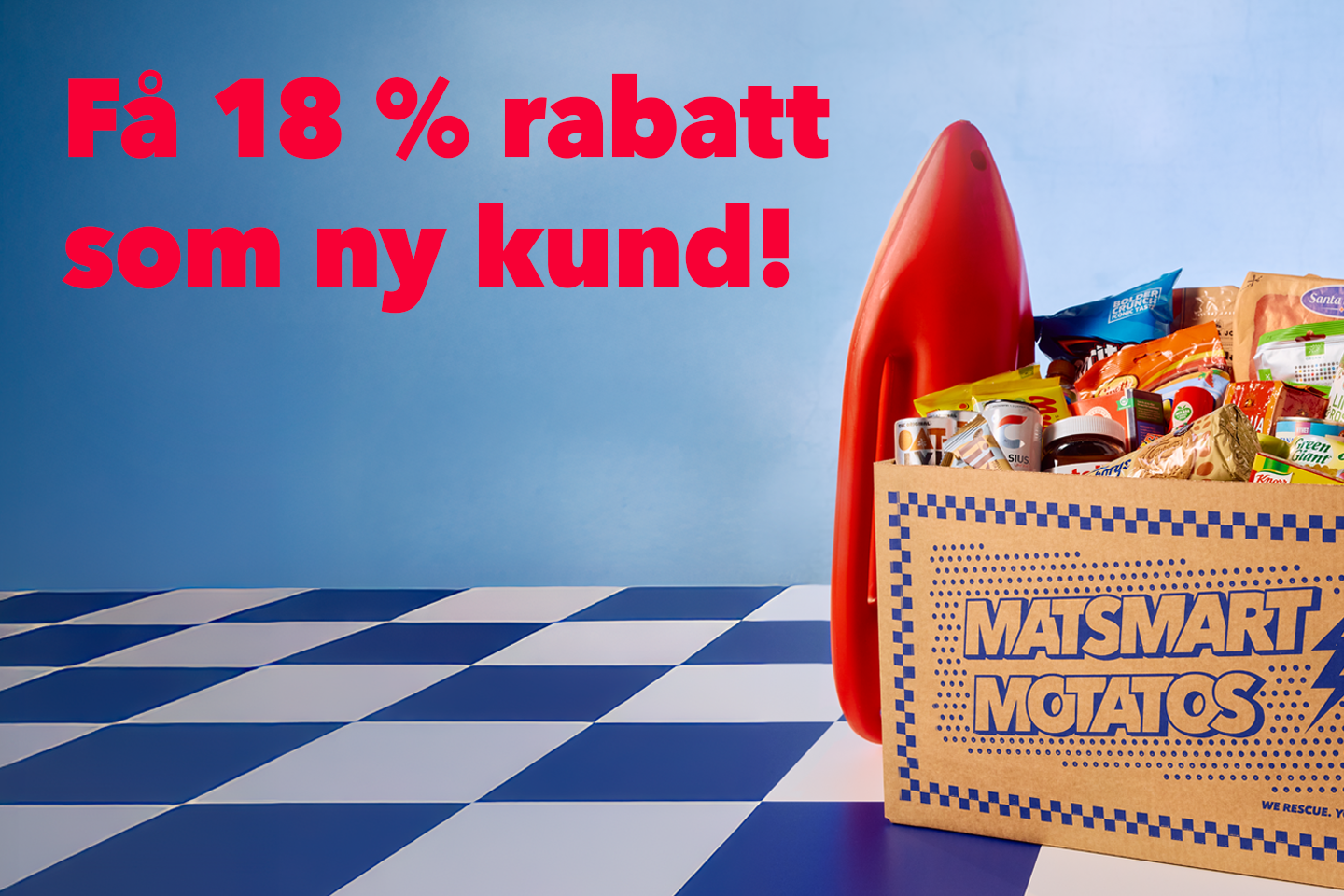 Rabattkod: 18% extra rabatt som ny kund hos Matsmart