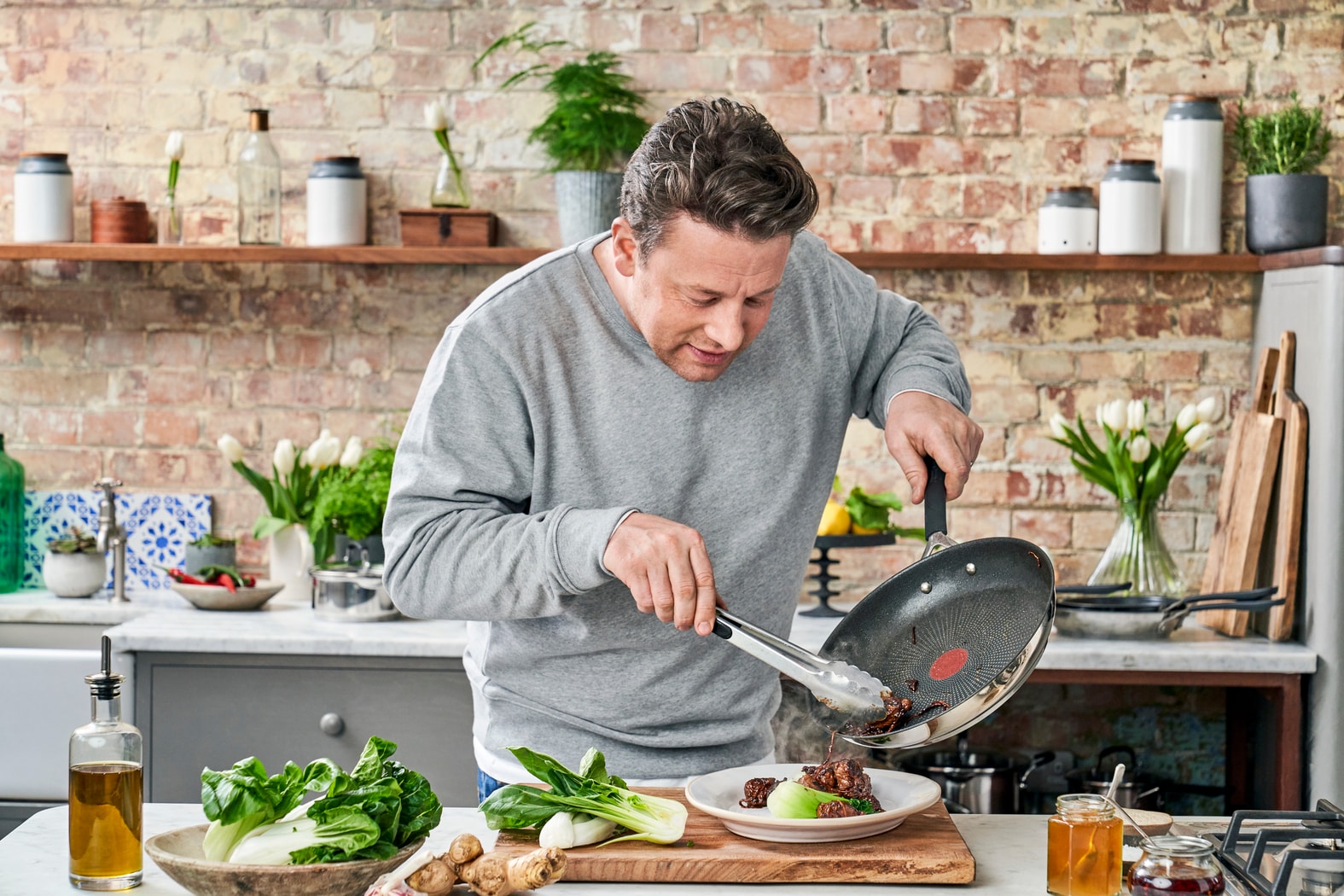 Jamie Oliver Tefal stekpanna 28 cm (1 av 3)