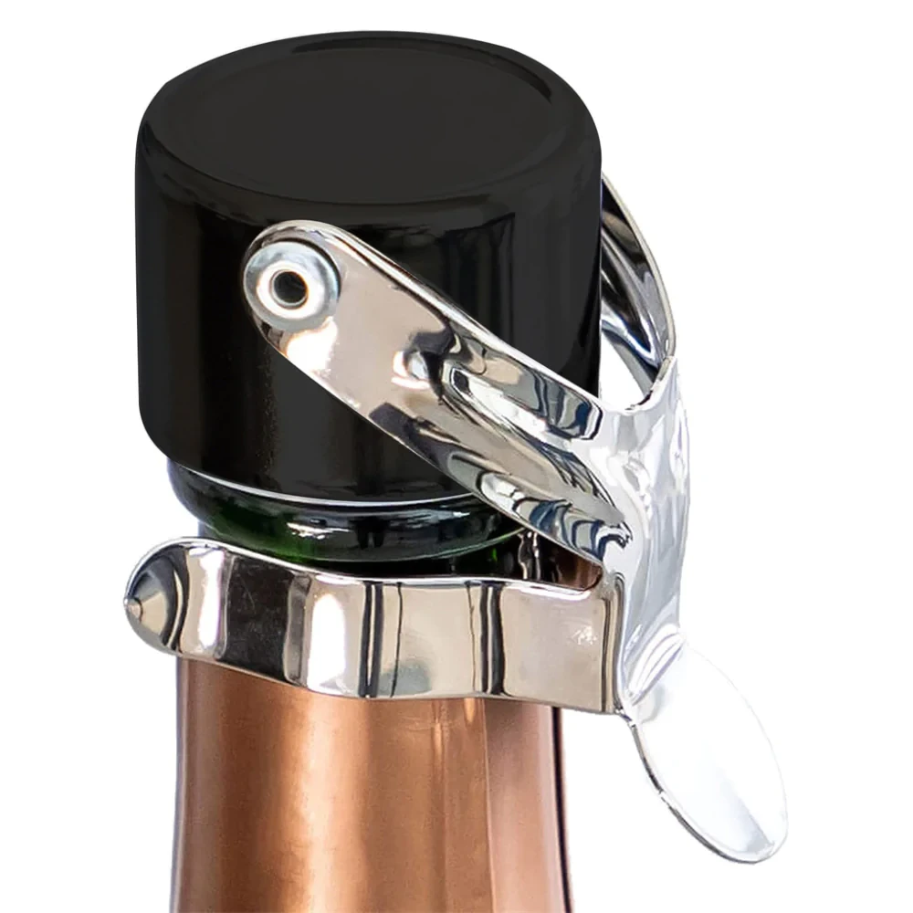 Vin- och champagneförslutare i rostfritt stål 2-pack (3 av 10) (4 av 10)