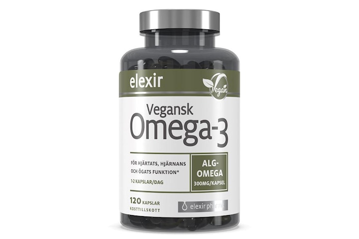 Vegansk Omega-3 120 kapslar Elexir Pharma