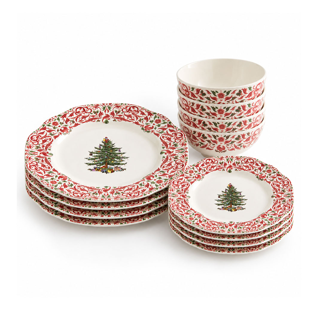 Spode Christmas Tree julservis 12 delar