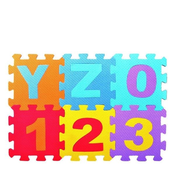 Pusselmatta med bokstäver och siffror 15,5 x 15,5 cm (2 av 4)