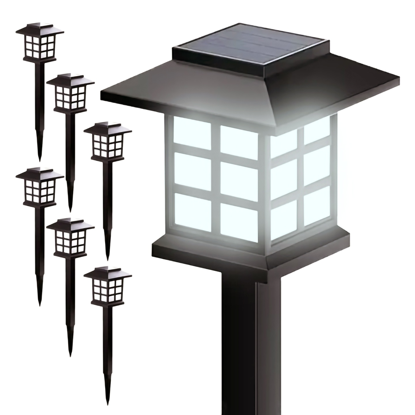 Product Image for Husformede hagelamper med LED og solcelle