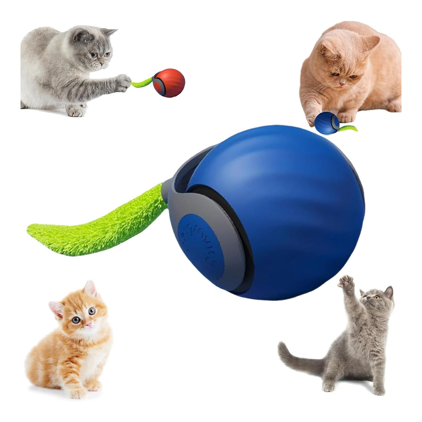 Interaktiv kattleksak 2 lägen