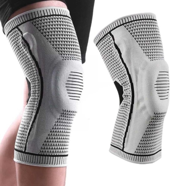 Förstärkt Silikon Knästöd med Fjädring Kompression Artos S