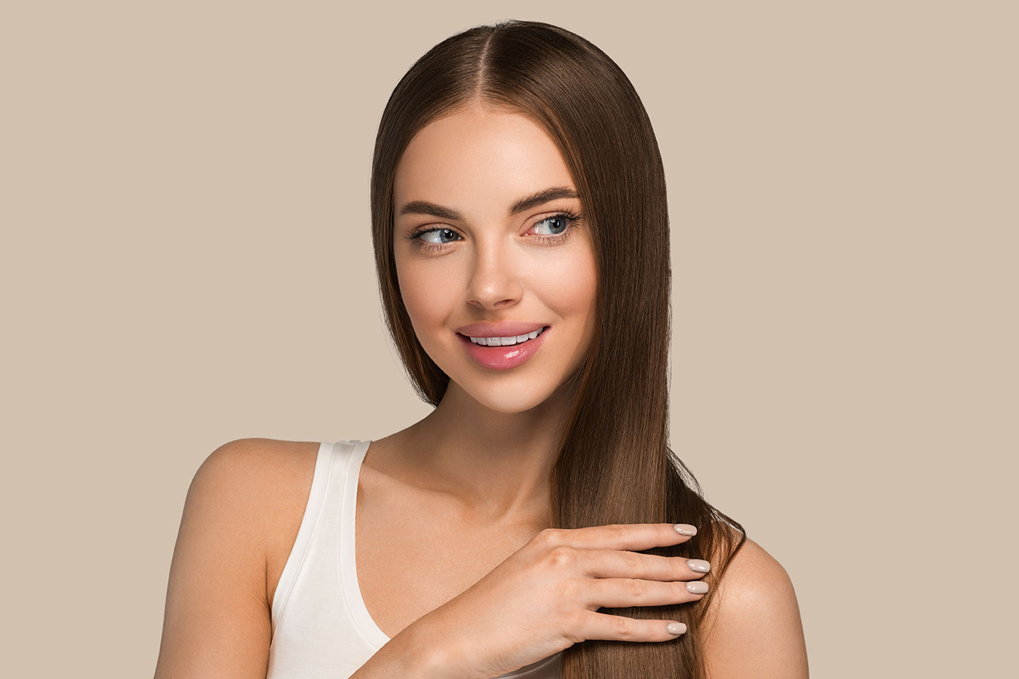 Stärkande keratinbehandling för håret hos Beauty Center i Sundbyberg