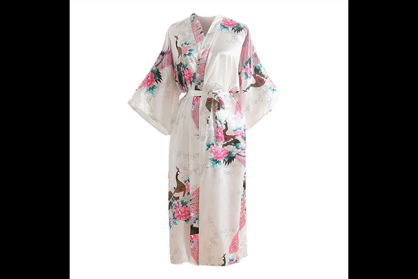 Kimono morgonrock i siden (6 av 15)