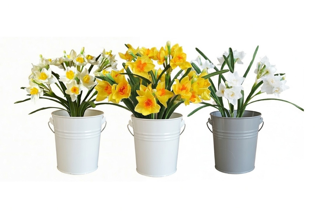 Artificiella dekorativa påskliljor