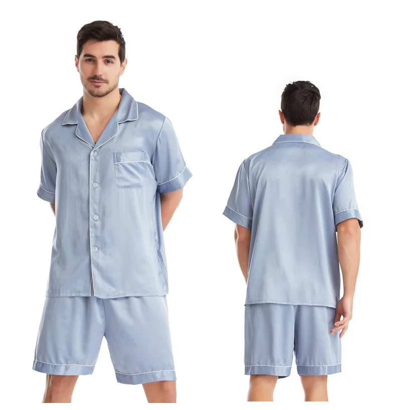 Pyjamas set för herr i satin (8 av 13)