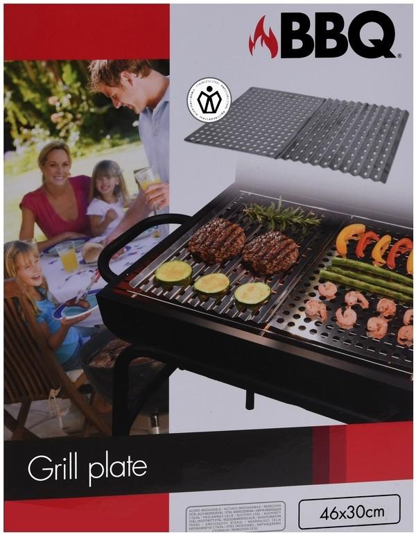 Product Image for 2st Grillplattor/Grillgaller i rostfritt stål