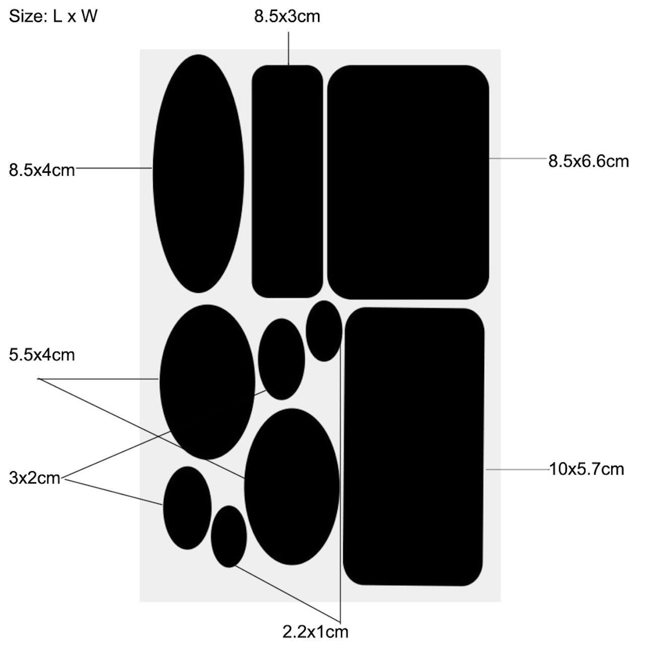 5-pack självhäftande lagningslappar för klädreparation (2 av 7) (3 av 7)