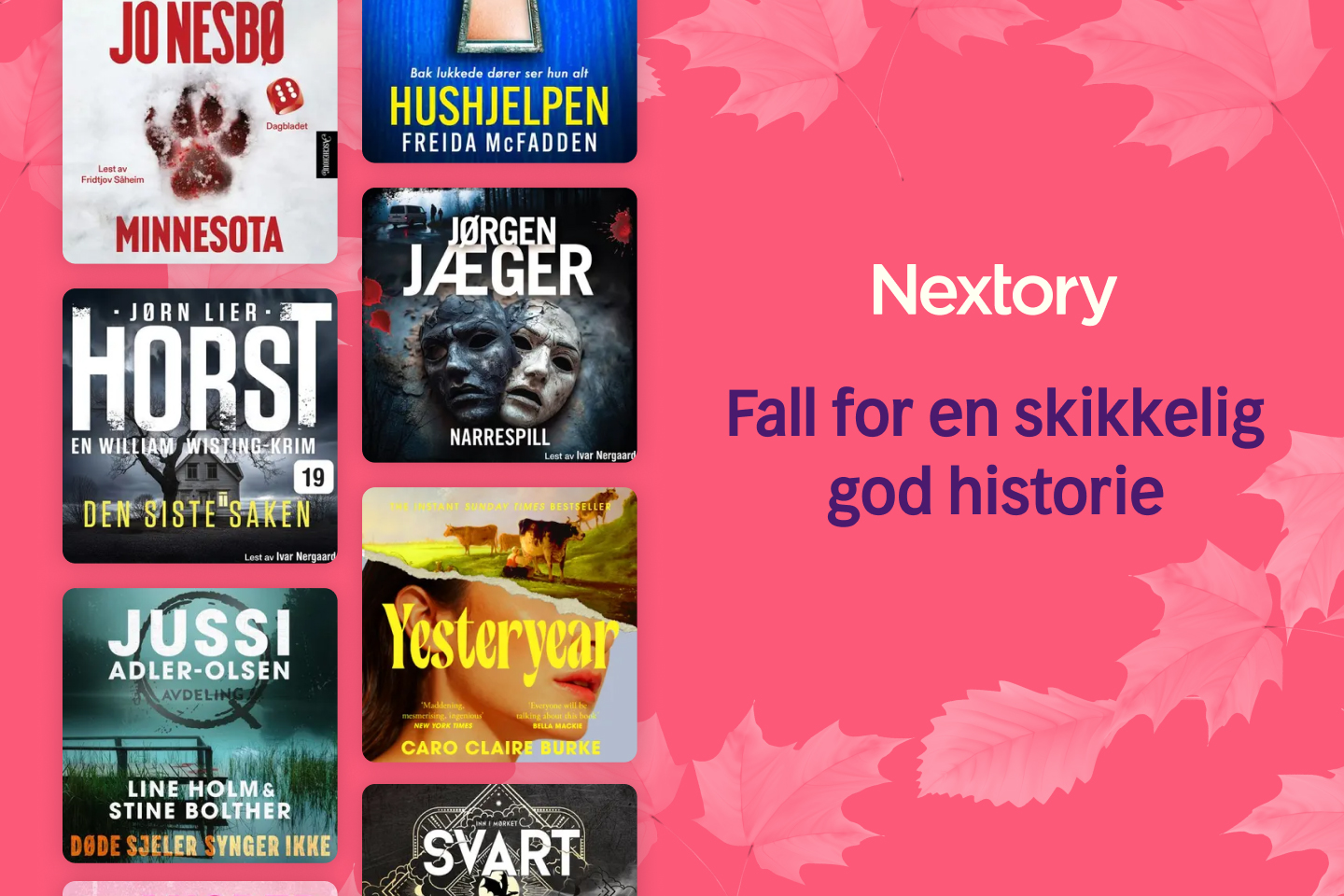 Prøv Nextory gratis i 9 uker!