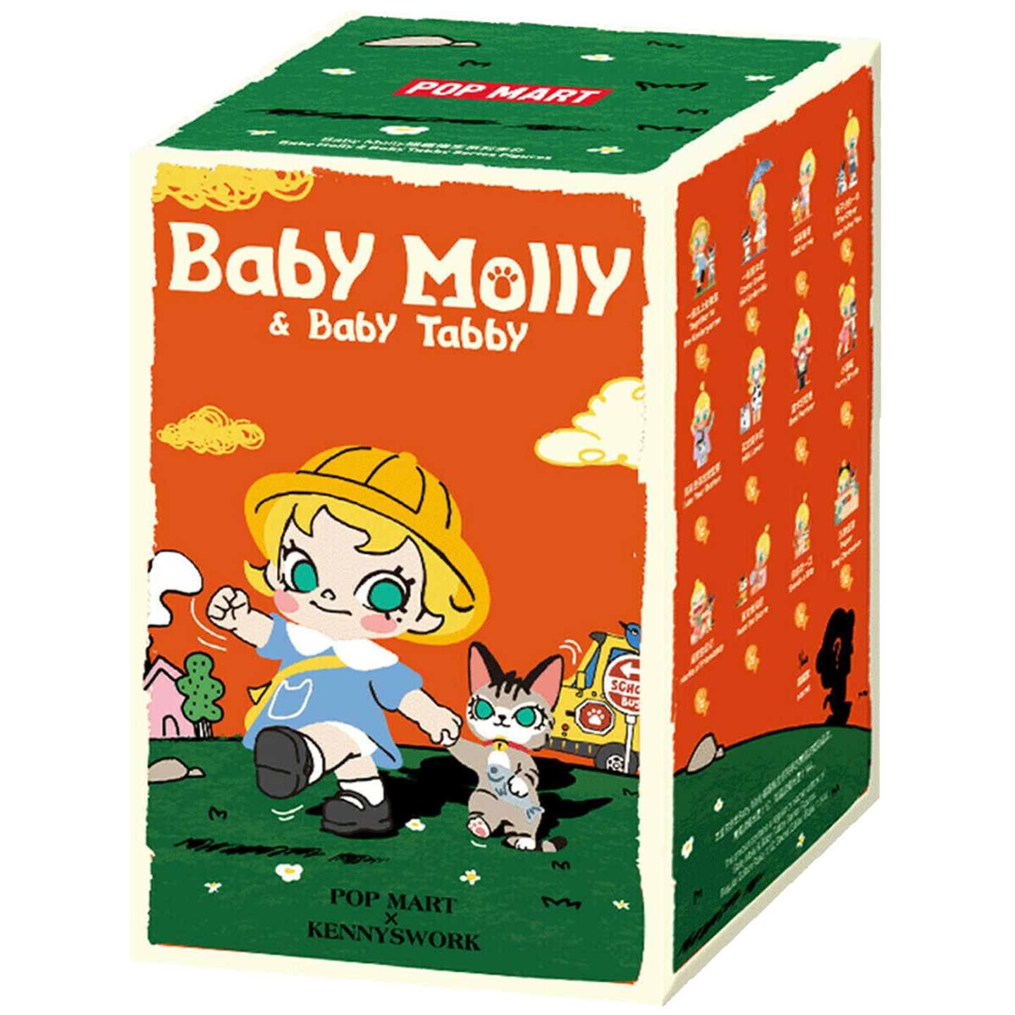 POP Mart Baby Molly & Baby Tabby Series Figures Vinyl Plush Blind Box