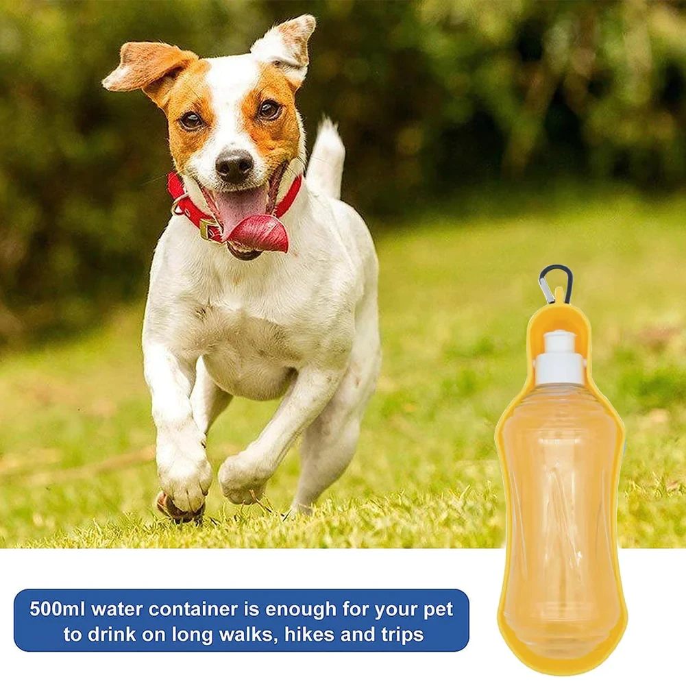 500 ML bærbar- og sammenleggbar vannflaske for hund (10 av 14)