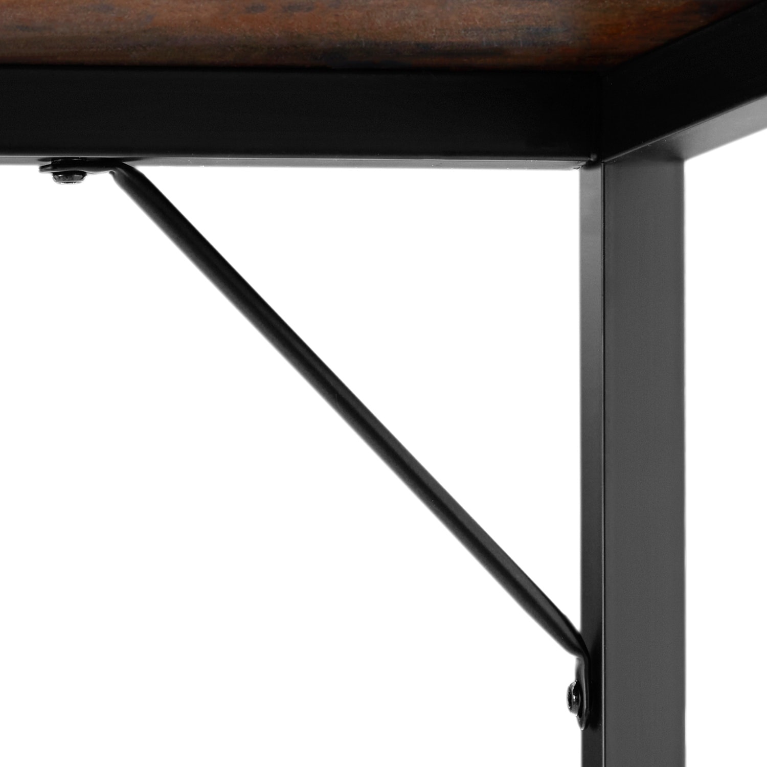 Skrivbord Jenkins - Industriellt mörkt trä, rustikt, 140 cm (5 av 8)