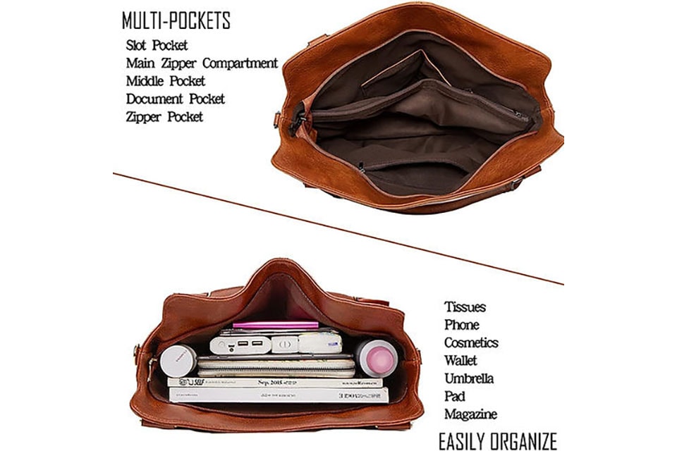 Handväska med axelrem och plånbok (2 av 10)