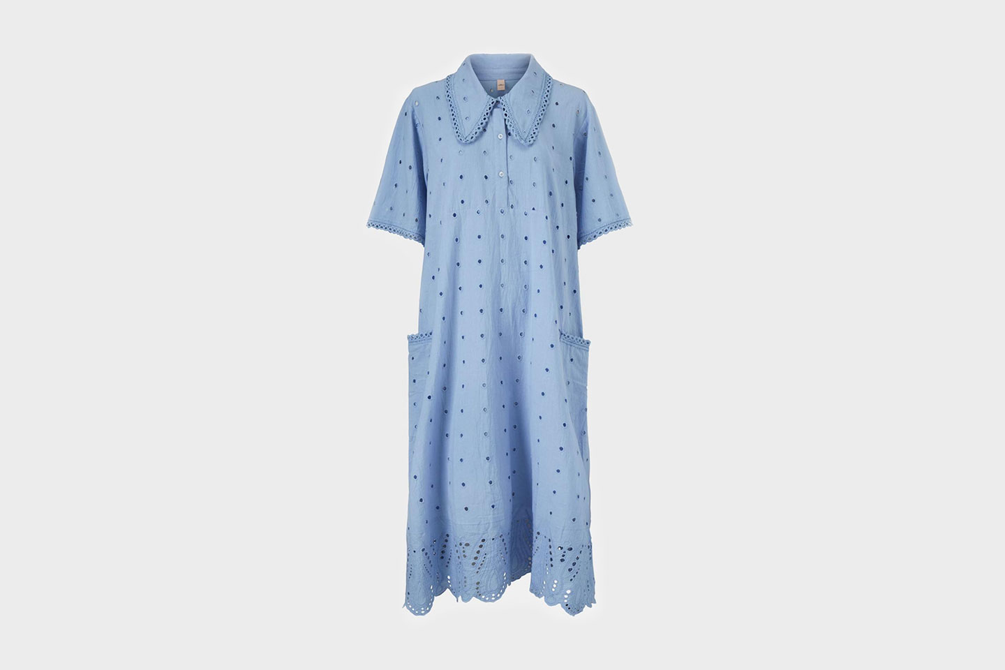 Beck Söndergaard Juliette Anglaise Dress, Cashmere Blue