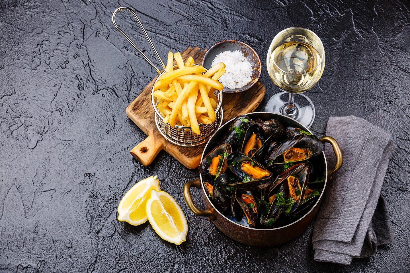 After Work med Moules Frites för 2 pers hos Bistro Sante vid Triangeln