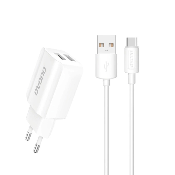 Product Image for 220v Lader med 2 stikkontakter - USB Type C -kabel inkludert