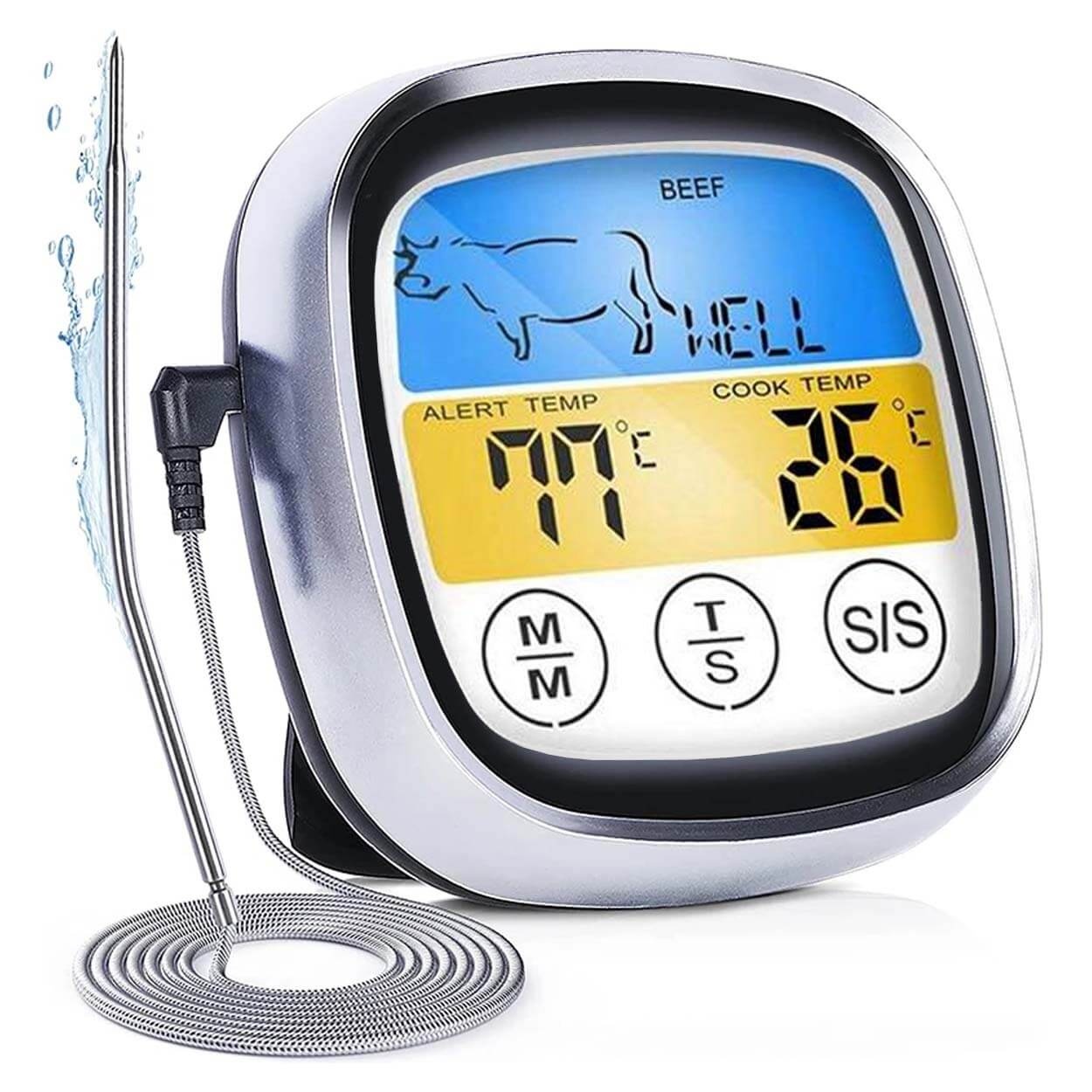 Product Image for Digital Stektermometer med Lättavläst Pekskärm och Larm