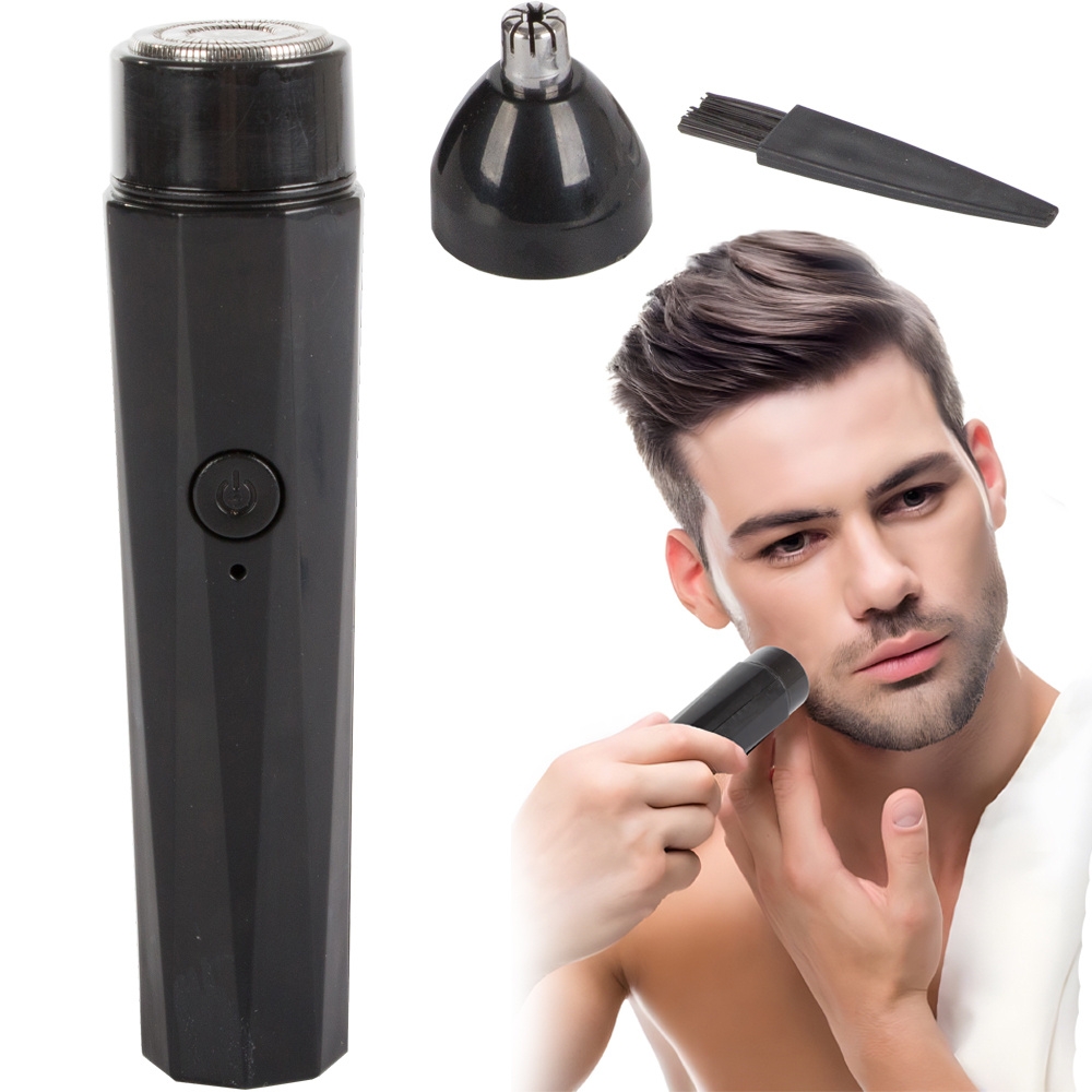 Oppladbar barbermaskin / nesetrimmer - 2in1