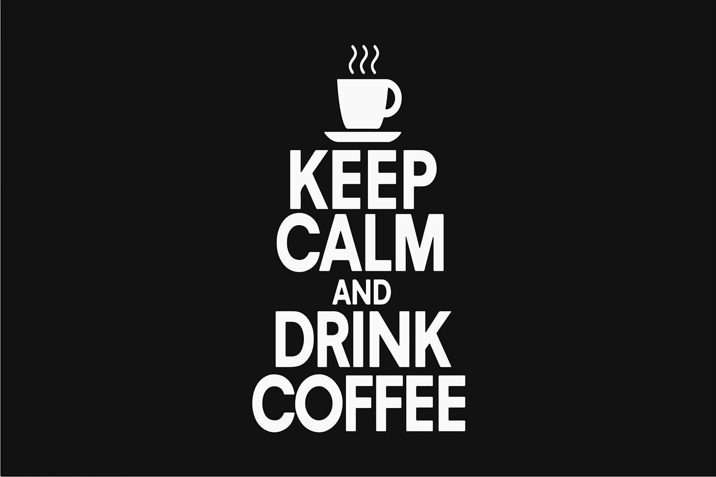 Matta Keep calm and drink coffee (2 av 5) (3 av 5)