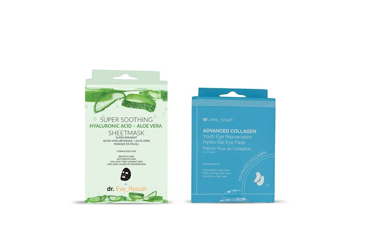 Dr. Eve_Ryouth Super lugnande Aloe Vera sheet Mask Youth Eye Patches