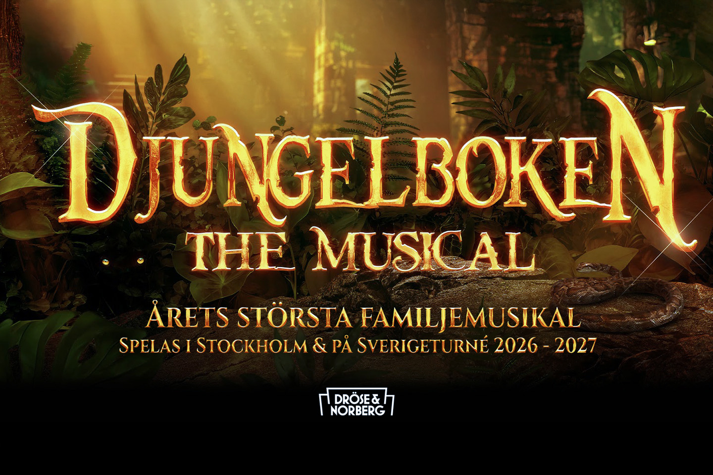 Biljett till publikrepitition av Djungelboken The Musical på Gärdet