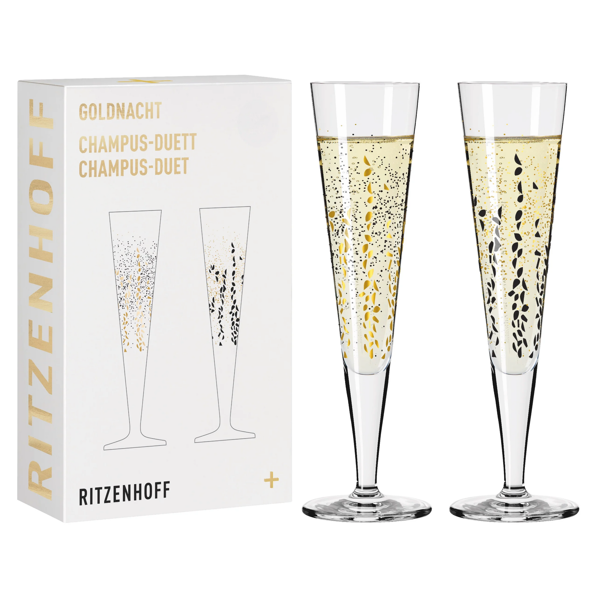 Ritzenhoff Goldnacht champagneglas 2-pack (1 av 3)