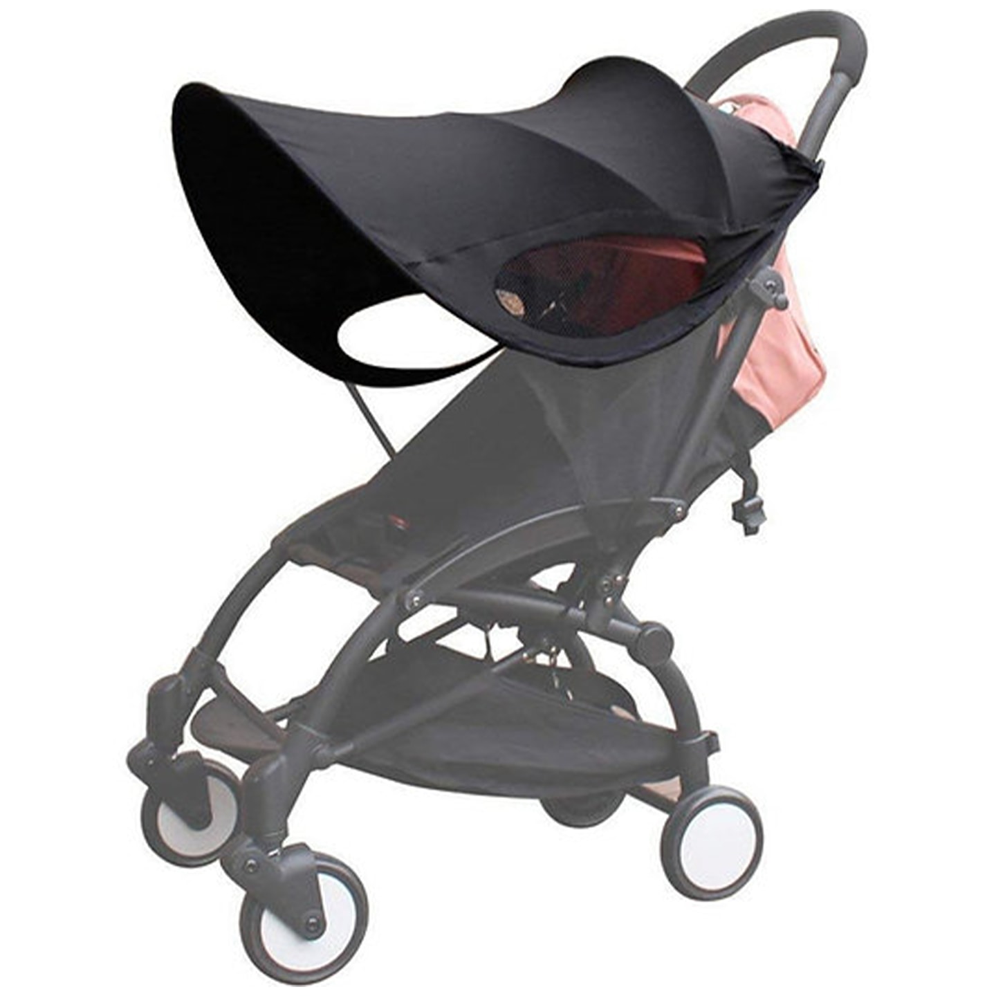 Solskydd för barnvagn till sittdel (1 av 4)