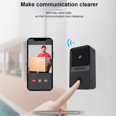 Smart Dörrklocka med Kamera - WiFi, 2-vägs Audio & Nattvision (4 av 9)