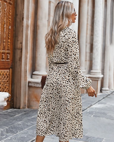 Klänning med leopardtryck (2 av 17)