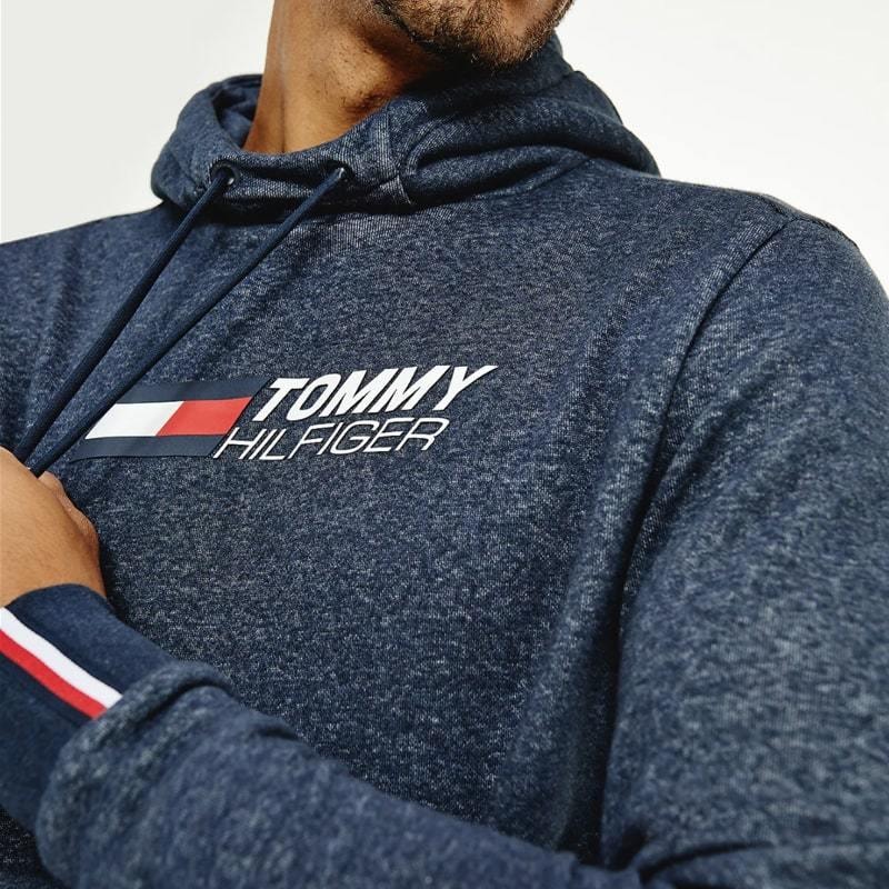 Tommy Sport Logo Overhead Fleece Hoodie (3 av 4)