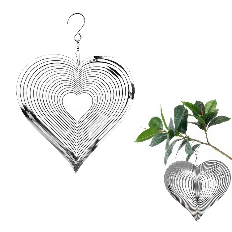 Vindspill Hjerte for hage og balkong