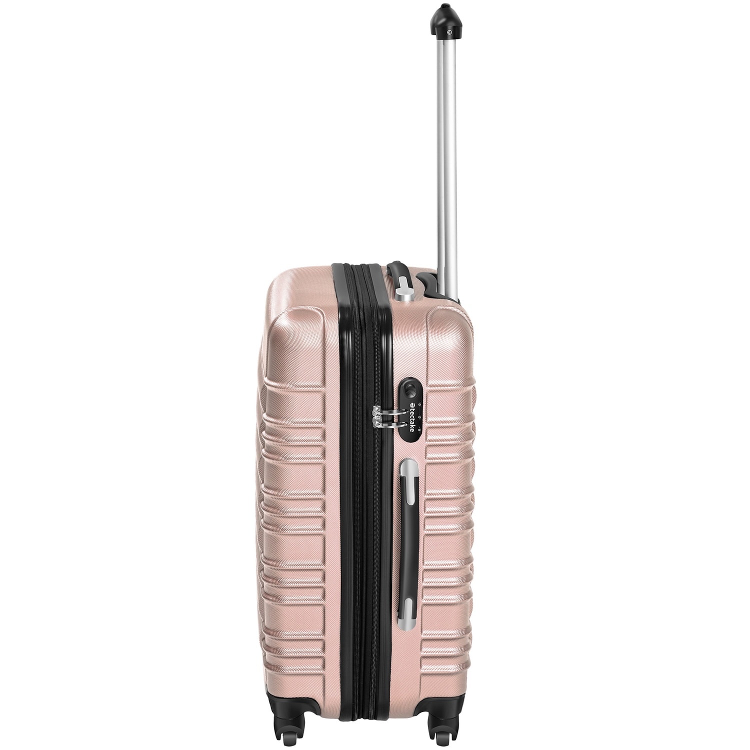 Resväskeset Mila - 4 resväskor, bagage med bagagevåg och namntaggar - roséguld (10 av 12)