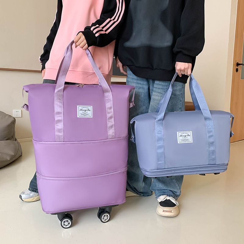 Hopfällbar och justerbar resväska med avtagbara hjul (2 av 16)