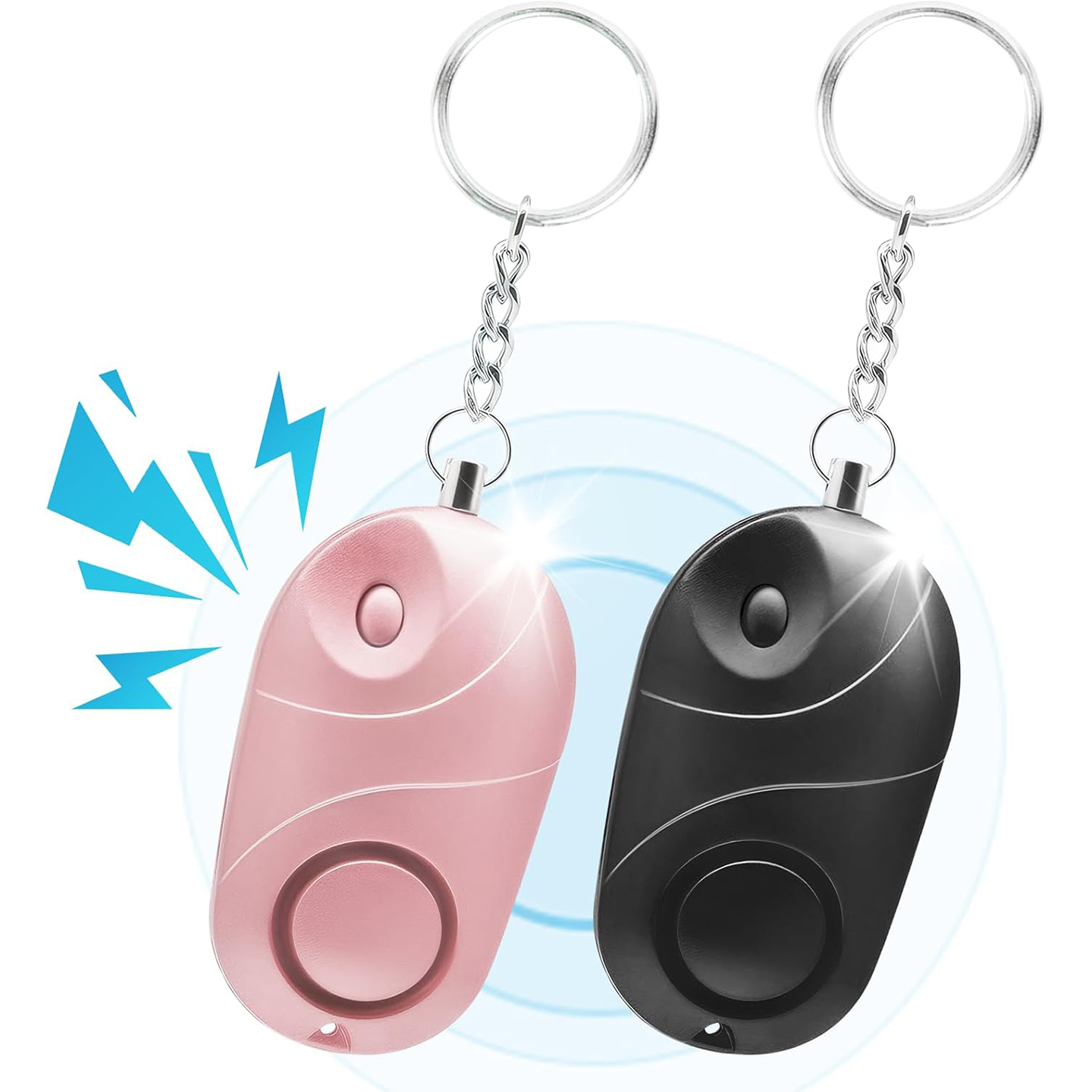 Product Image for Överfallslarm med hög decibel och LED-ljus 1- el. 2-pack