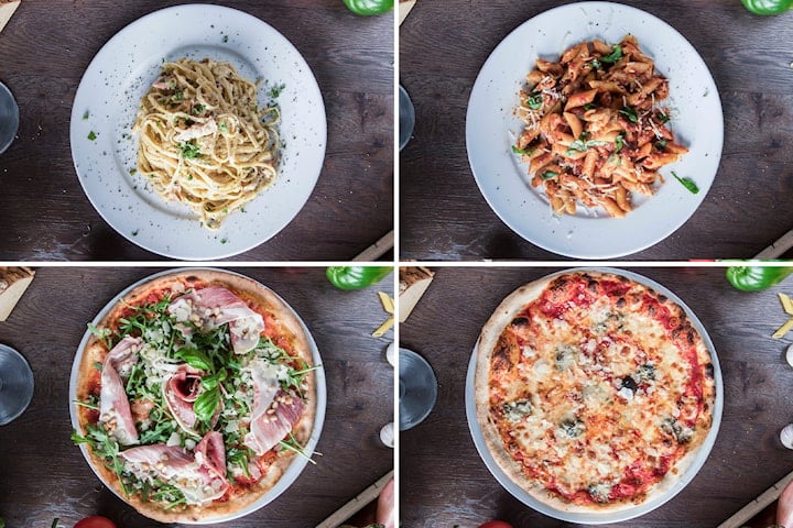 En italiensk smaksopplevelse hos Il Parmigiano - stor pizza eller pasta