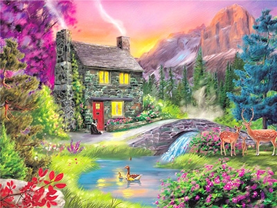 Product Image for Diamond Painting / Diamantmålning - 30x40cm - Landskap