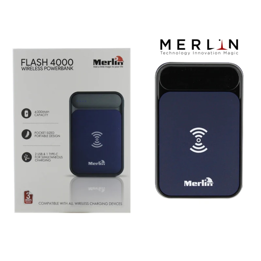 Merlin Flash 4000 Trådløs Powerbank – Bærbar 4000mAh (5 av 8)