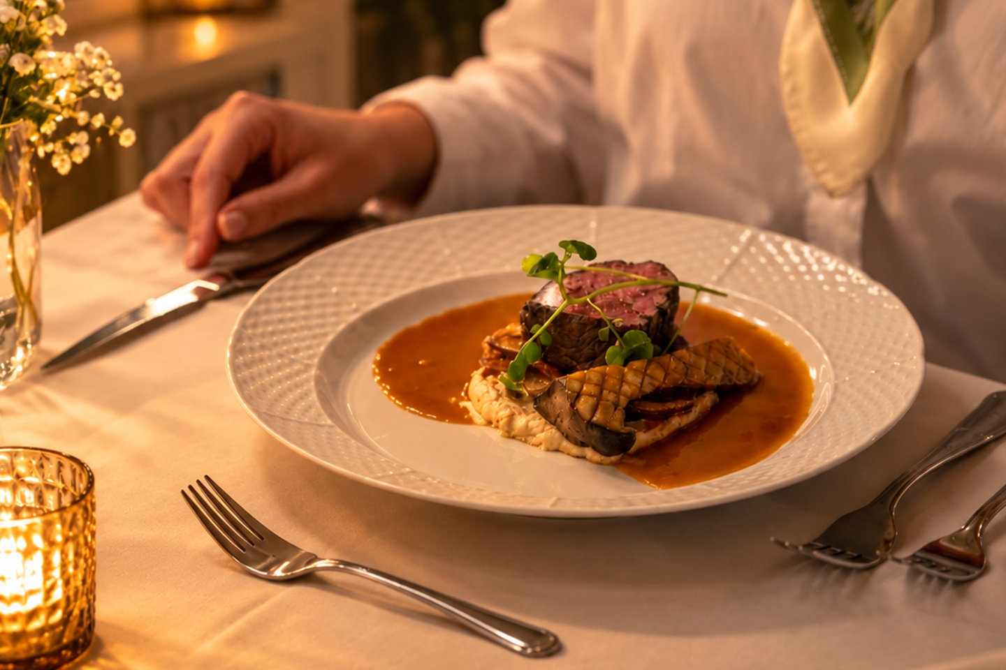 Boende för 2 på Villa Brunnby med 3-akters middag