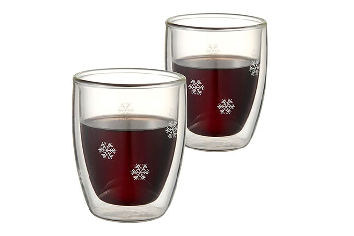 Dorre Snöstjärna dubbelväggade glas 2-pack (1 av 3) (2 av 3)