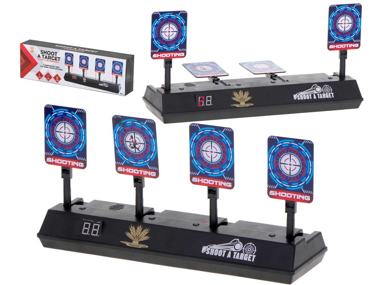 Elektronisk måltavla med digitala mål för barn