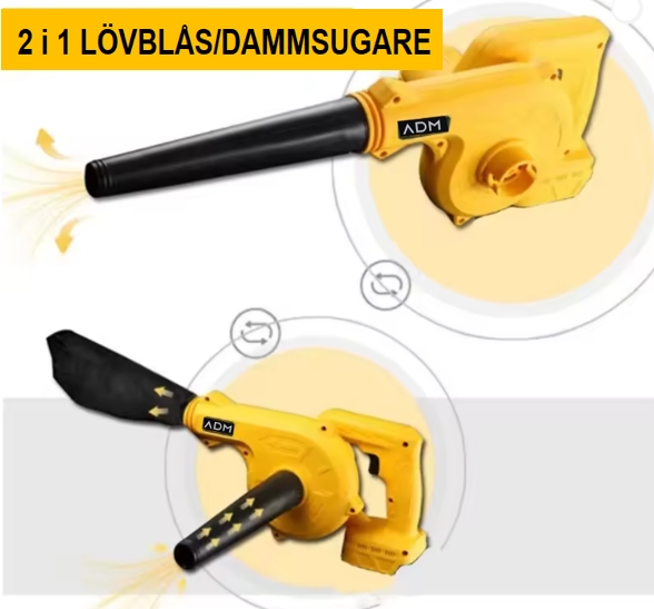 Sladdlös Lövblåsare & Dammsugare- ingår 2 st batterier (48V)
