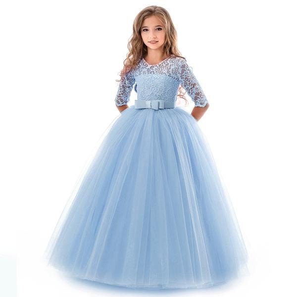 Prinsessklänning med skärp för barn (6 av 9)