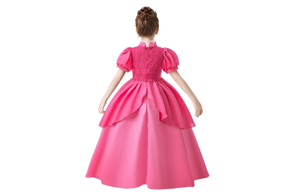 Rosa prinsessklänning barn (1 av 5) (2 av 5)
