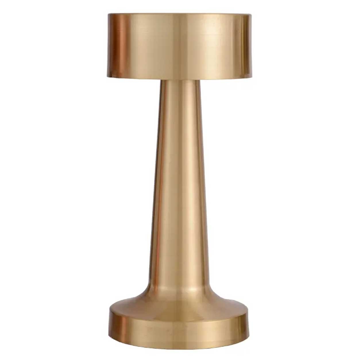 Retro Uppladdningsbar Bordslampa av Metall Dimmer Guld
