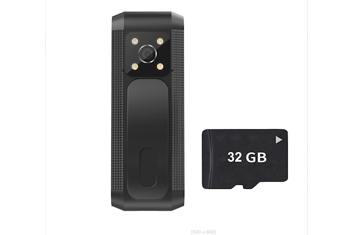 Body Cam Penn med Lyd- & Videoopptak - 32GB Kort Inkludert
