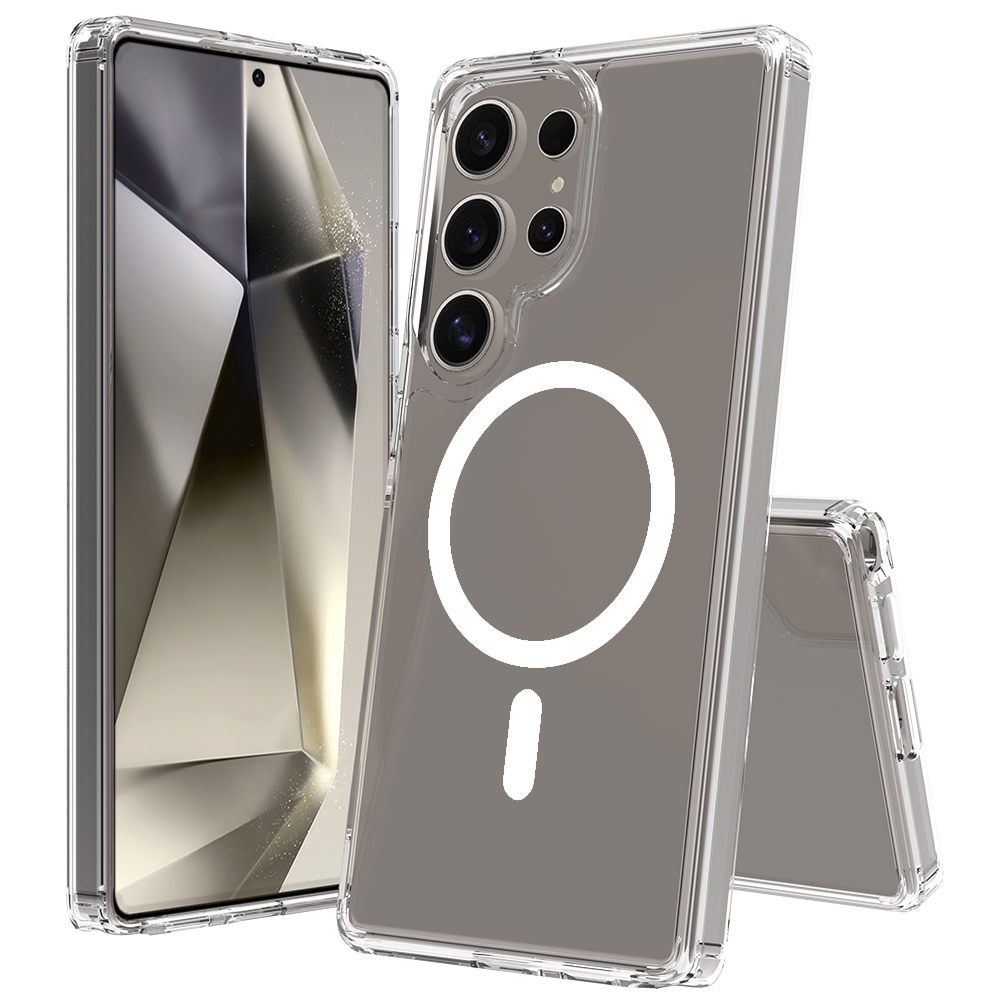 Galaxy S25 Ultra Magsafe Mobildeksel Gjennomsiktig