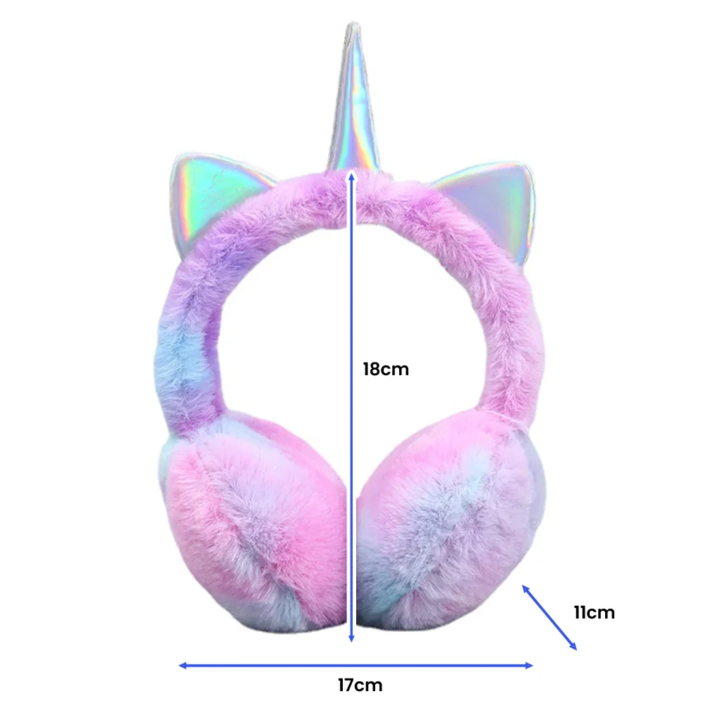 Fluffiga öronmuffar enhörning (6 av 7) (7 av 7)
